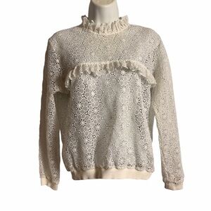 Anine Bing Lace Blouse Size Small